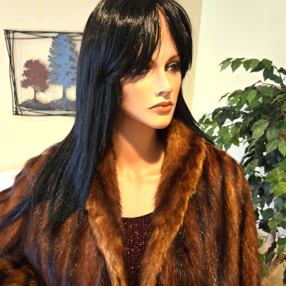 Vintage Mink Fur Jacket, Size 12 - Picture 5 of 16